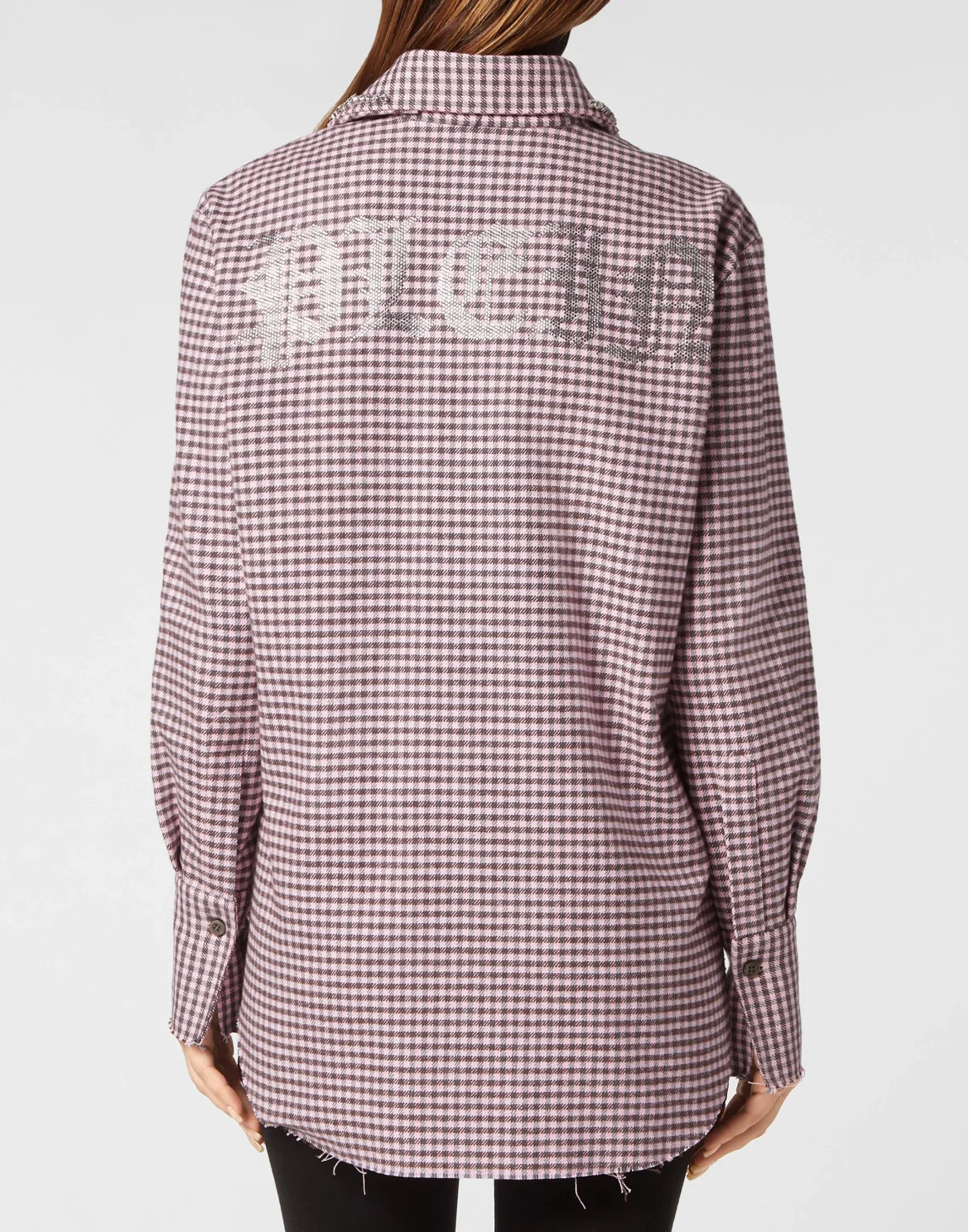Tartan Oversize Shirt, цвет: Розовый