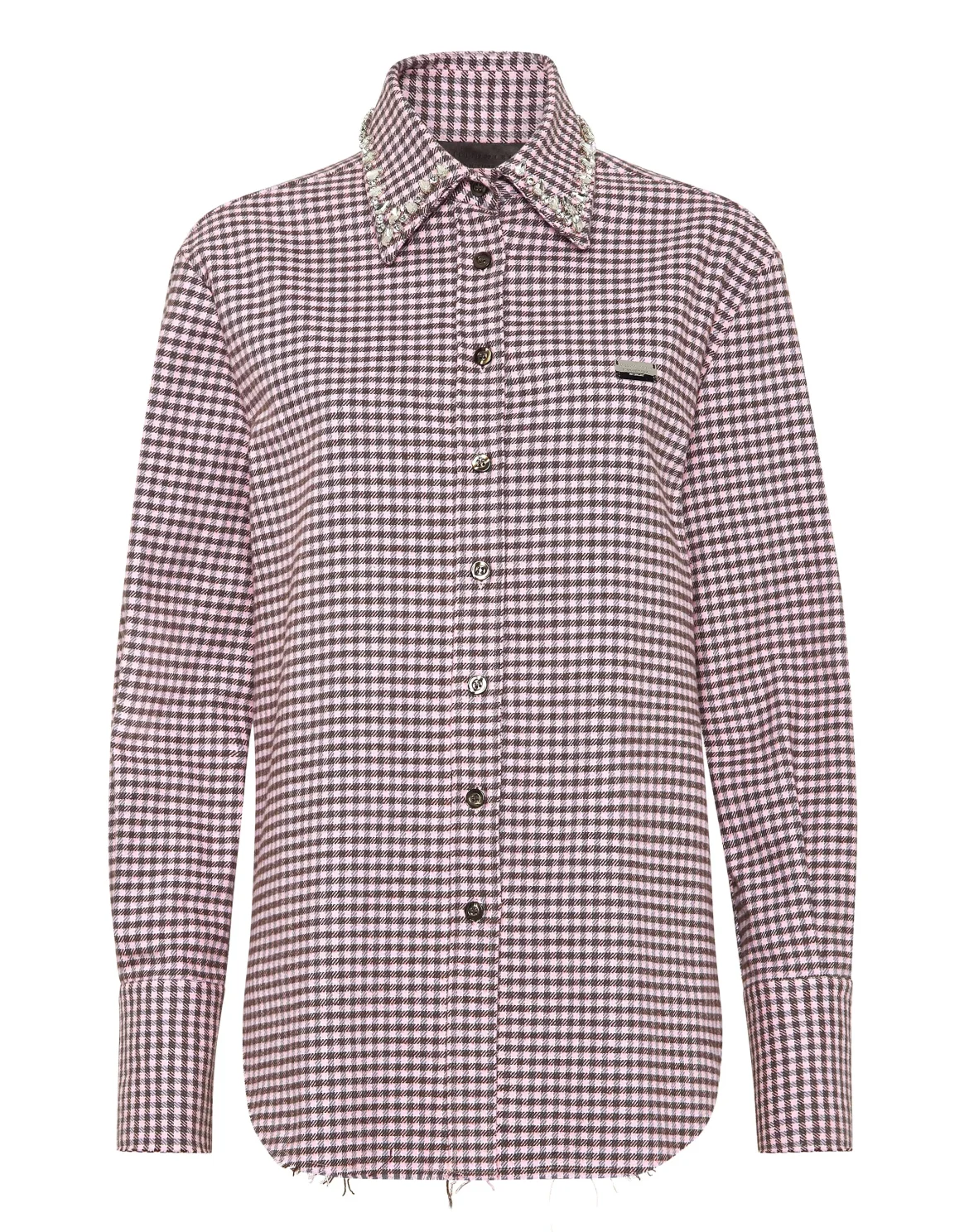 Tartan Oversize Shirt, цвет: Розовый