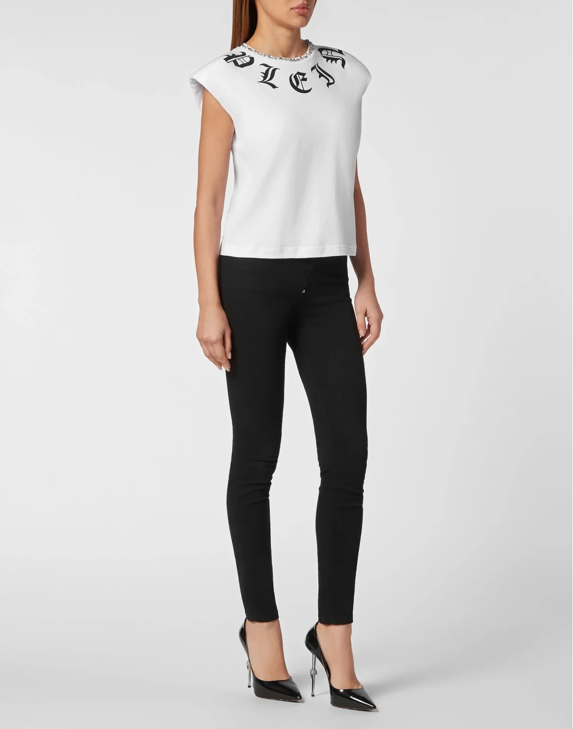 Shoulder Pads Tank top Gothic Plein, цвет: Белый