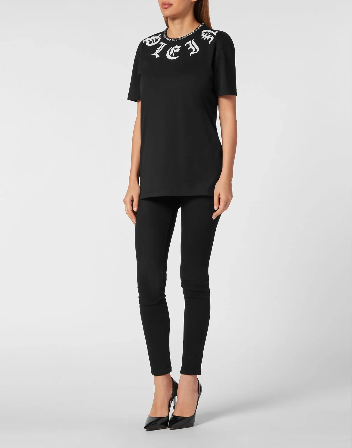 T-Shirt Regular Fit Gothic Plein, цвет: Черный