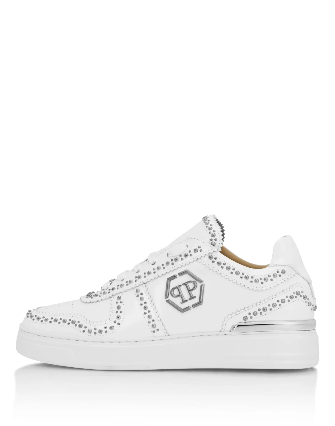 Leather Lo- Top Sneakers, цвет: Белый
