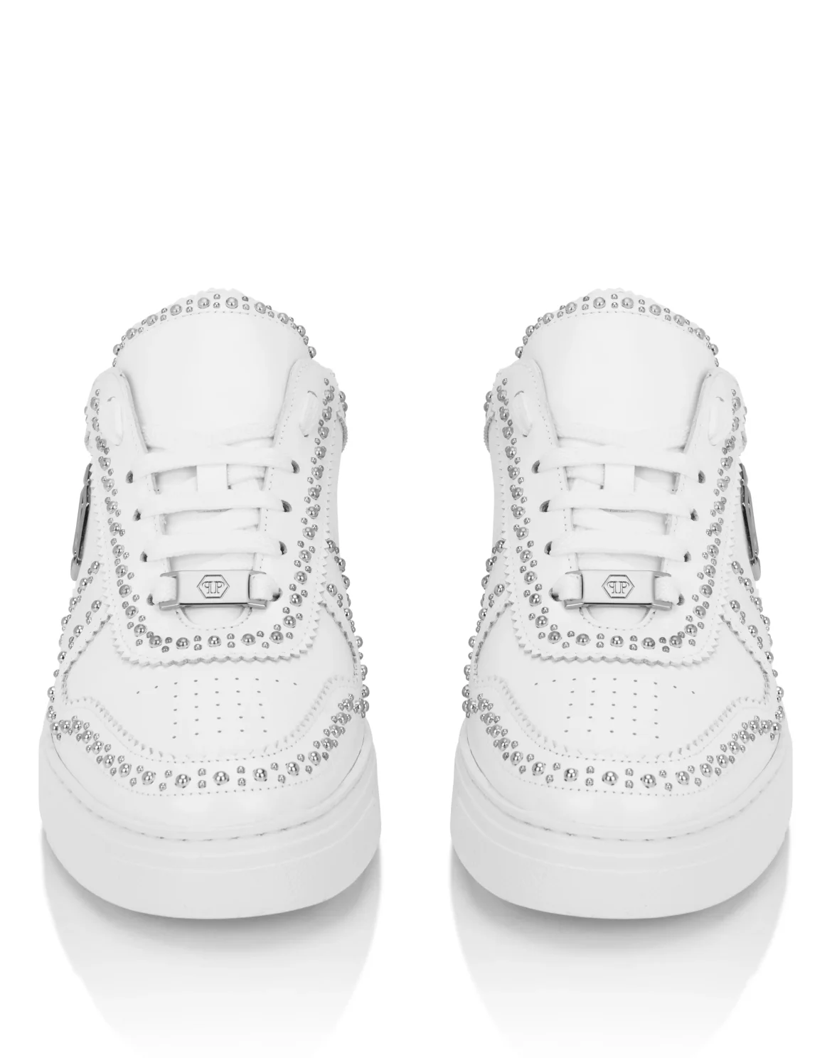 Leather Lo- Top Sneakers, цвет: Белый