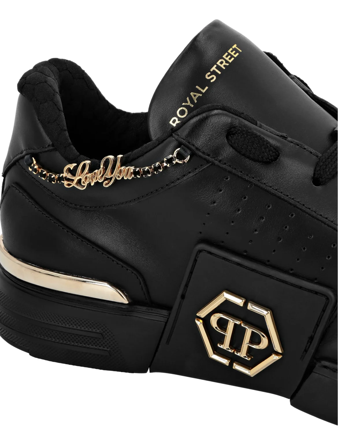 Lo-Top Nappa Leather Royal Street Sneakers, цвет: Черный