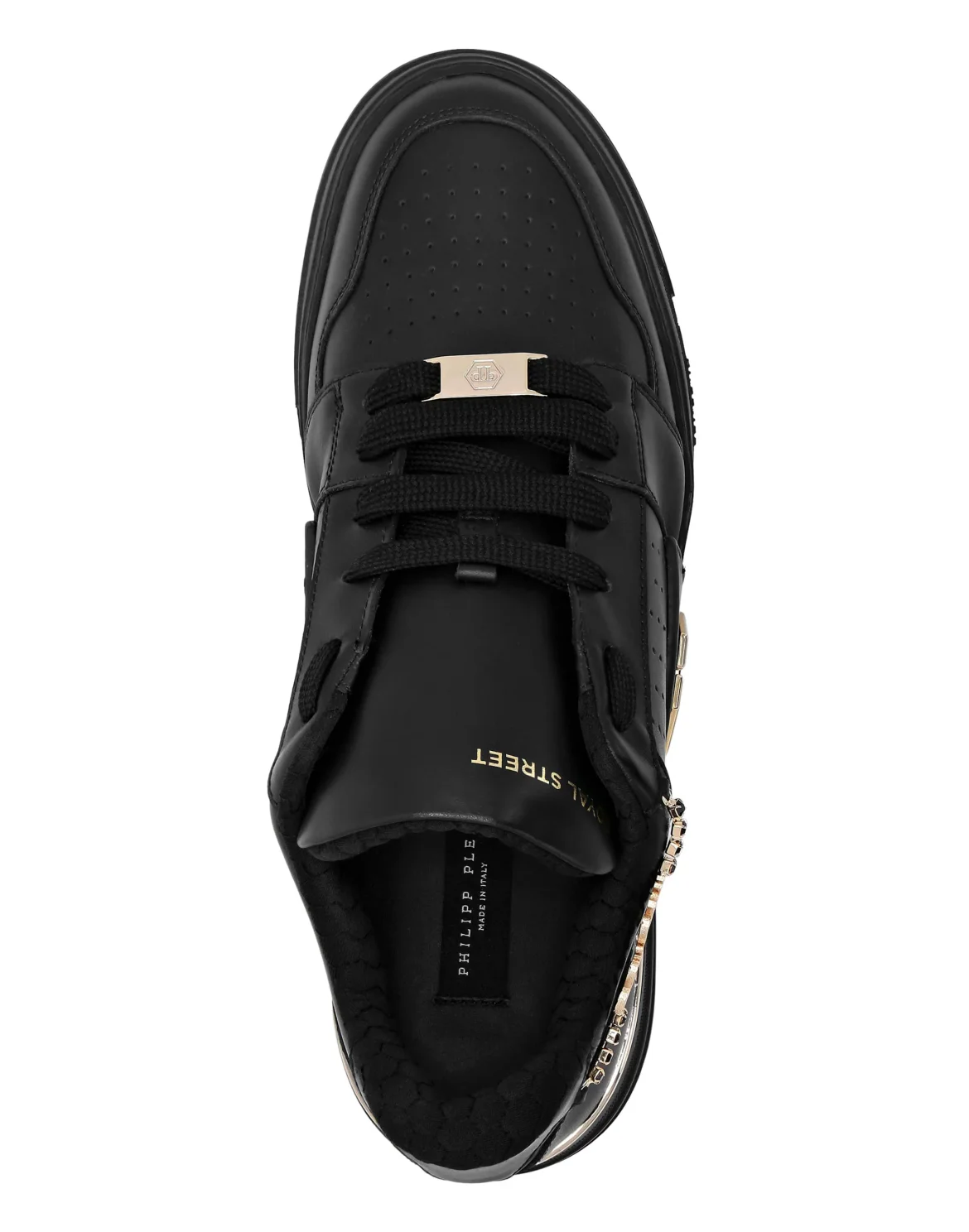 Lo-Top Nappa Leather Royal Street Sneakers, цвет: Черный