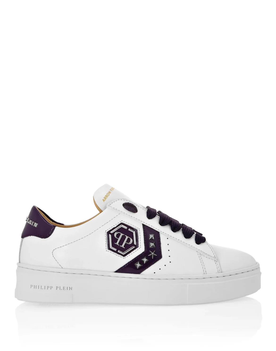 Lo-Top Leather Arrow Force Studs Sneakers, цвет: Белый