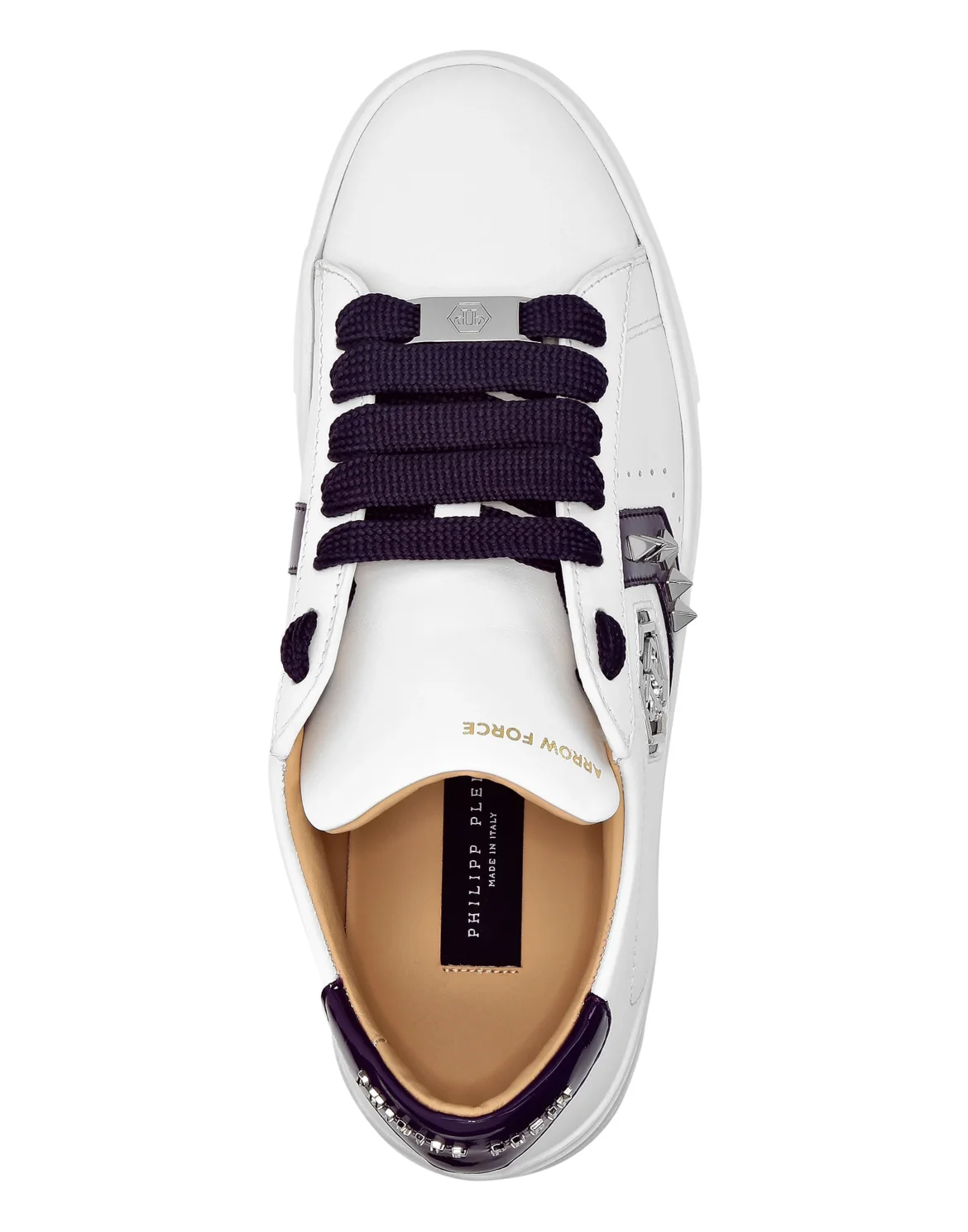 Lo-Top Leather Arrow Force Studs Sneakers, цвет: Белый