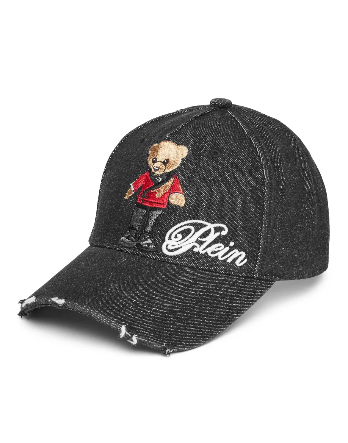 Denim Cap Teddy Bear, цвет: Черный