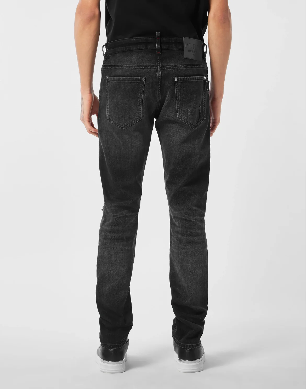 Super Straight Cut Jeans Plein, цвет: Серый