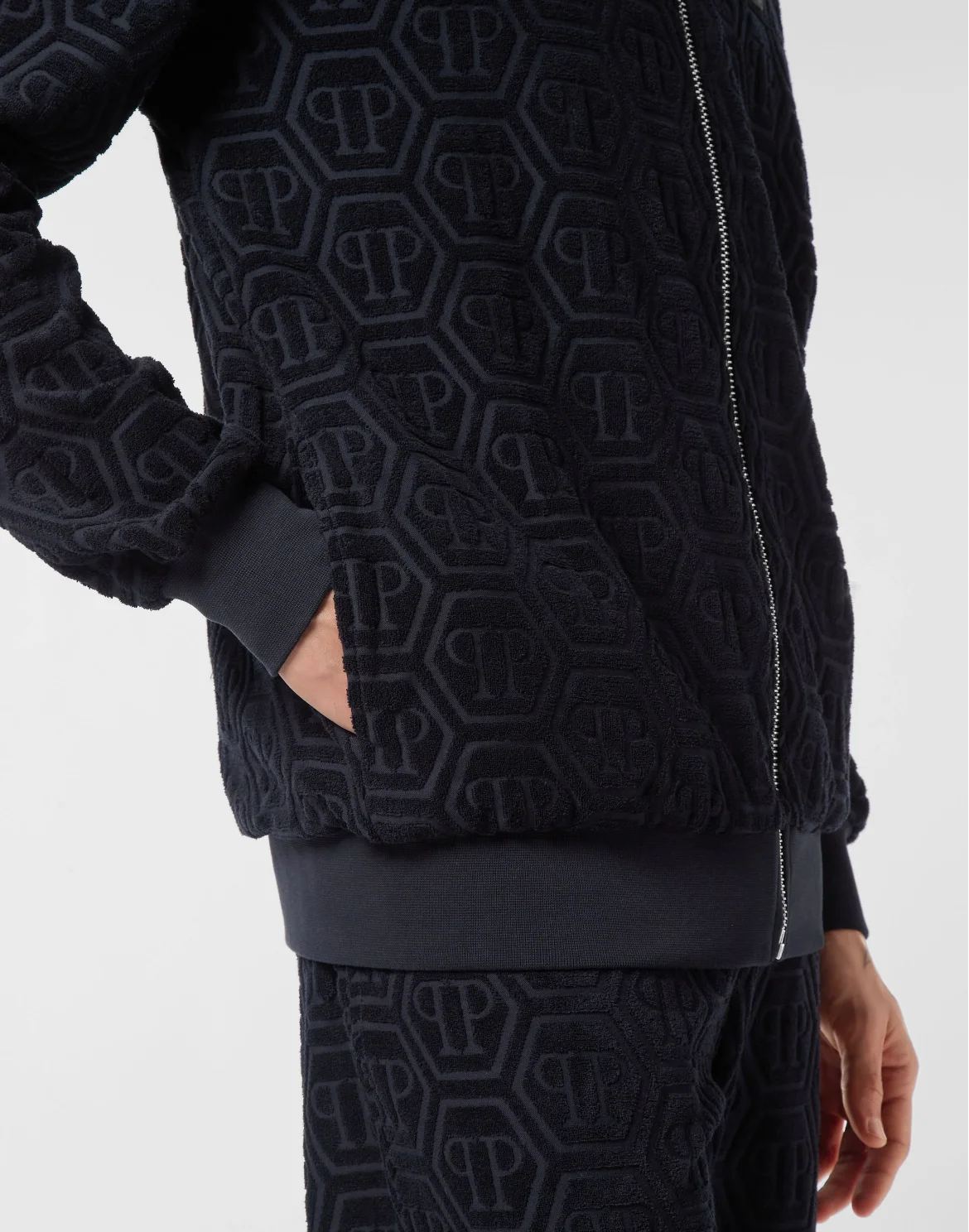 Jacquard Tracksuit Jacket Monogram, цвет: Синий