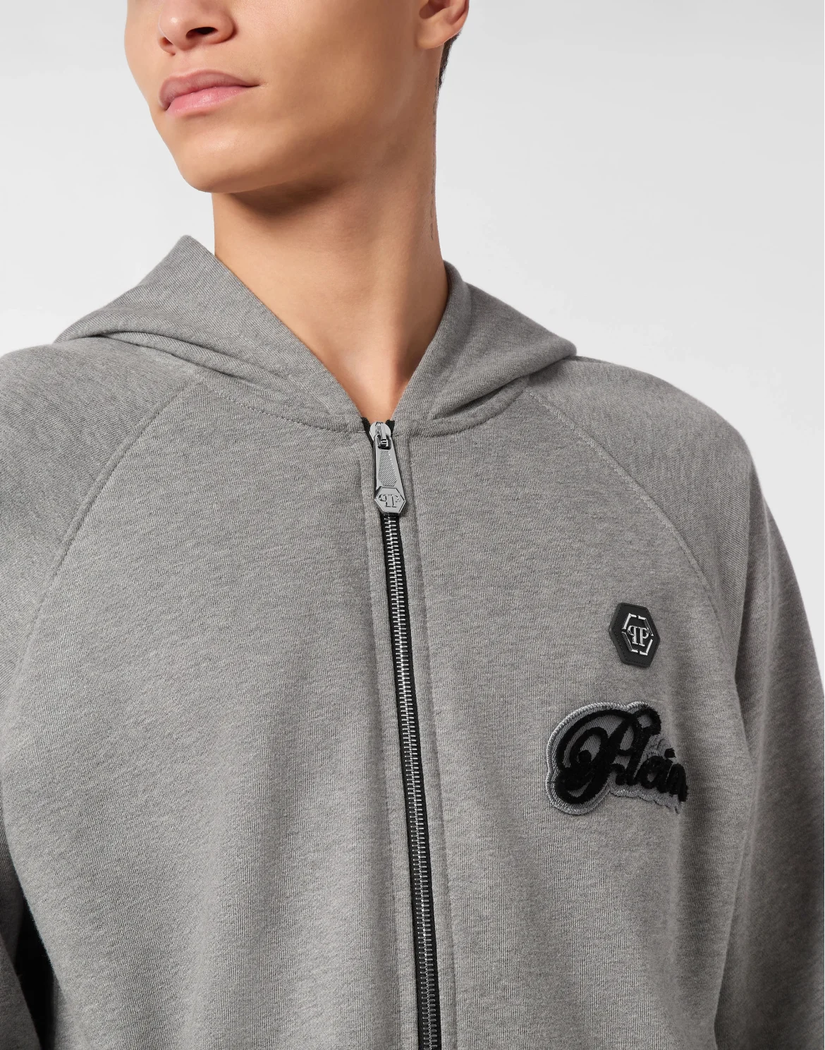 Zip Hoodie Basic Signature, цвет: Серый