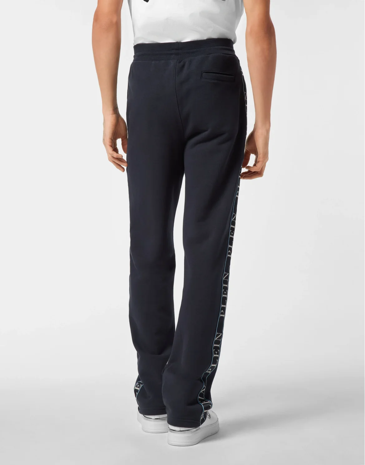 Fleece Tracksuit Pants Plein Tape, цвет: Синий