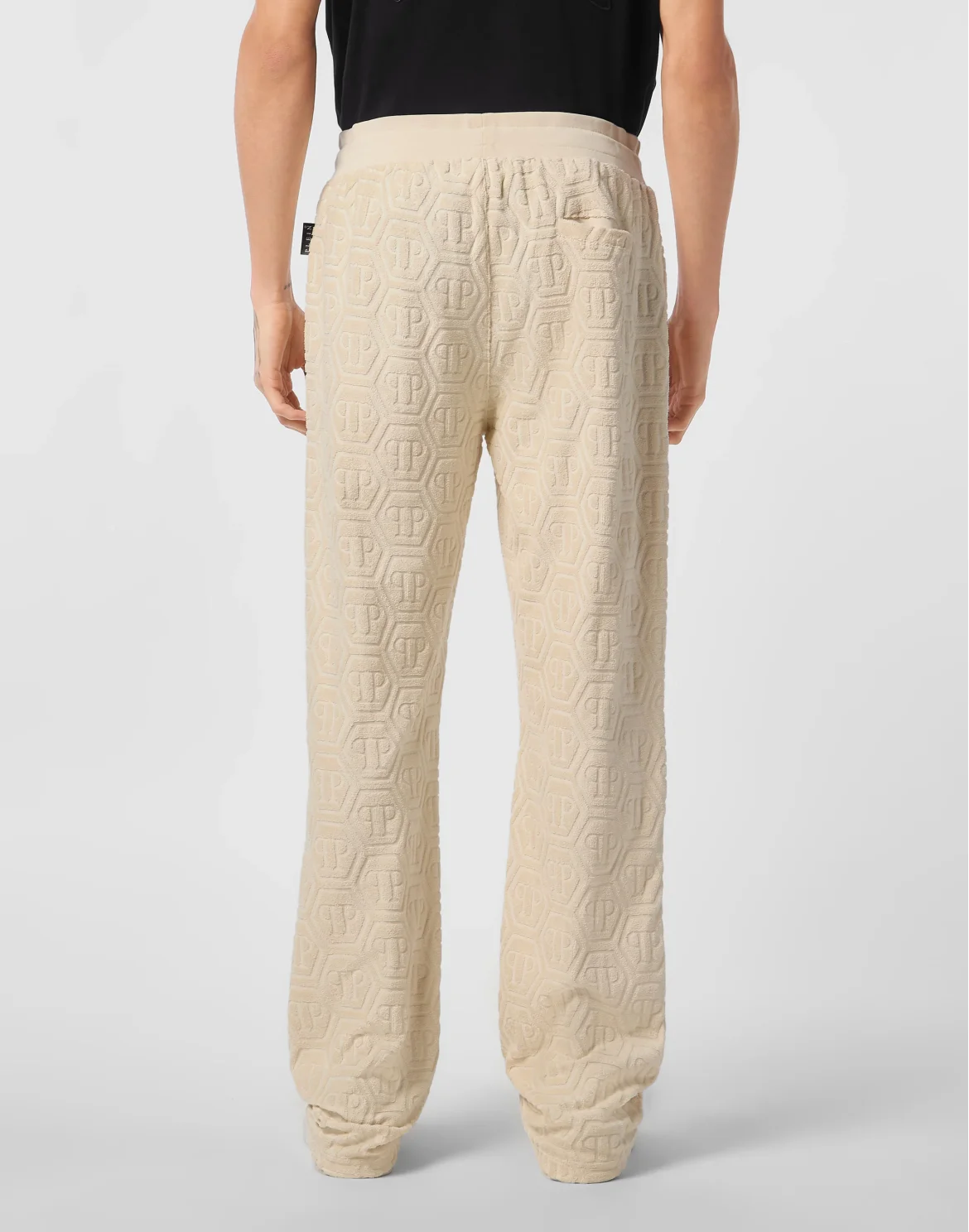 Jacquard Tracksuit Pants Monogram, цвет: Бежевый