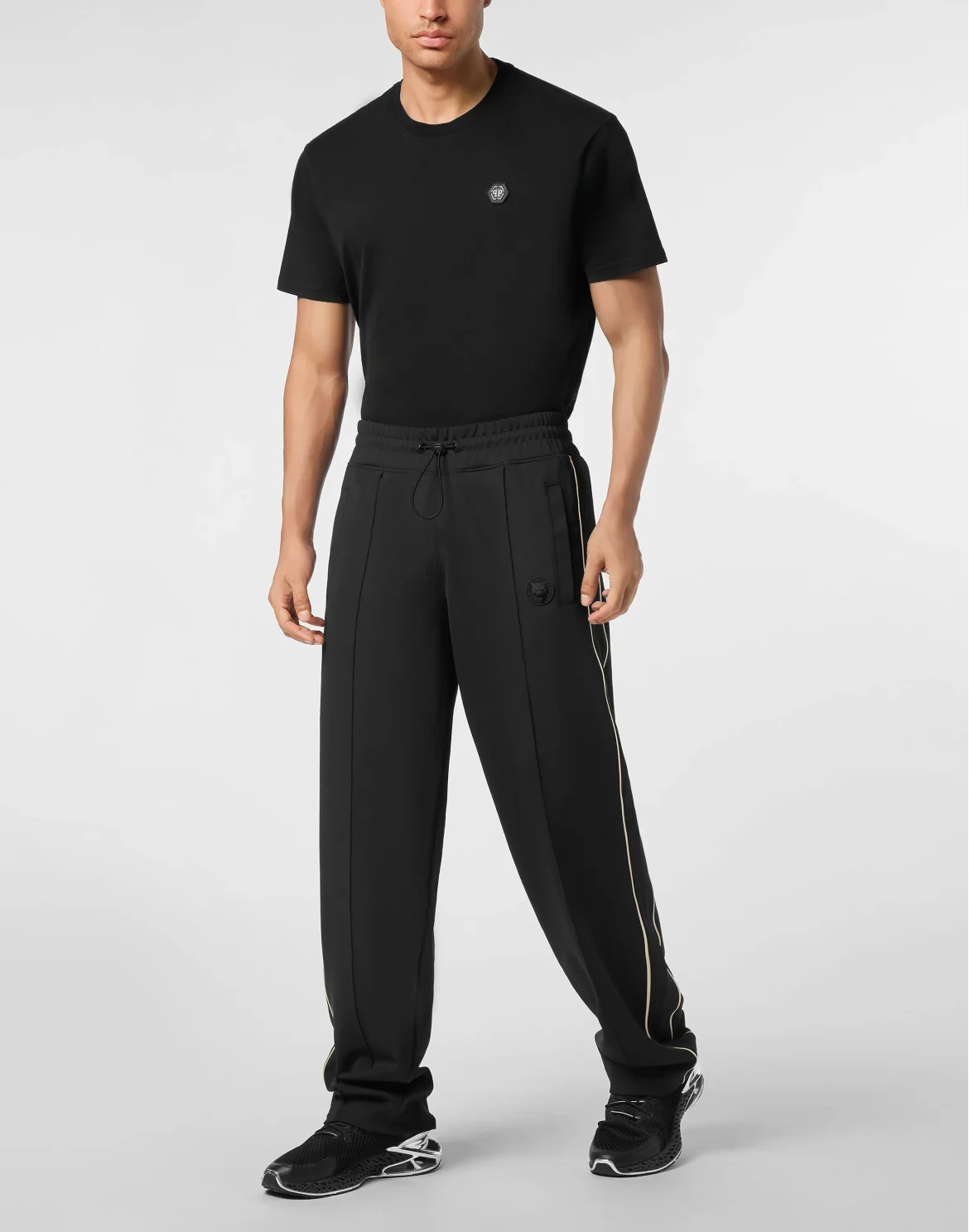 Tracksuit Pants Loose Fit, цвет: Черный