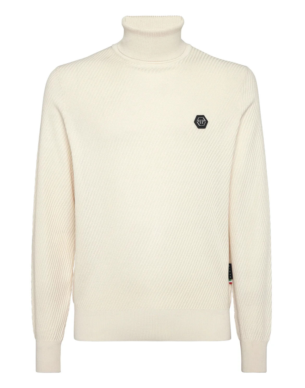 Knited Turtleneck Pullover Wool Silk Blend, цвет: Бежевый