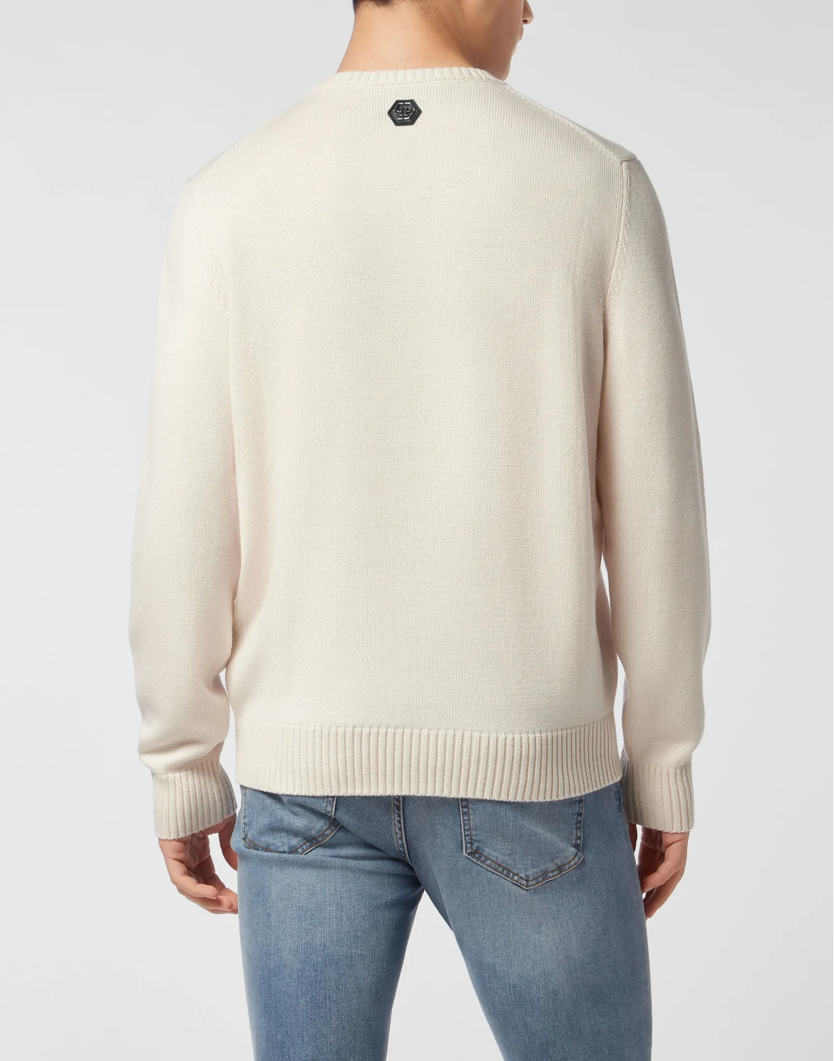 Merino Wool Round Neck Pullover, цвет: Бежевый