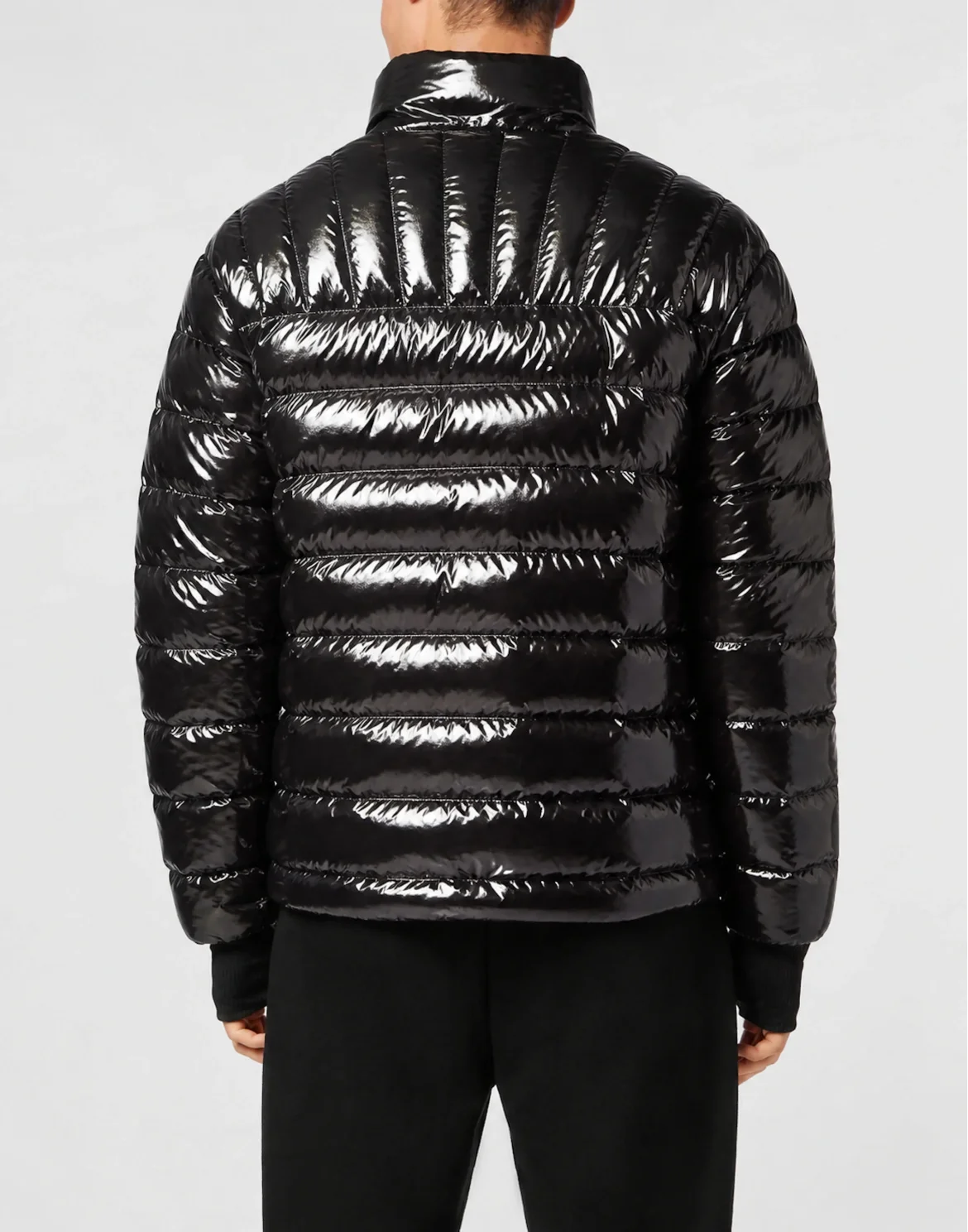 Padded Shiny Jacket Tiger, цвет: Черный