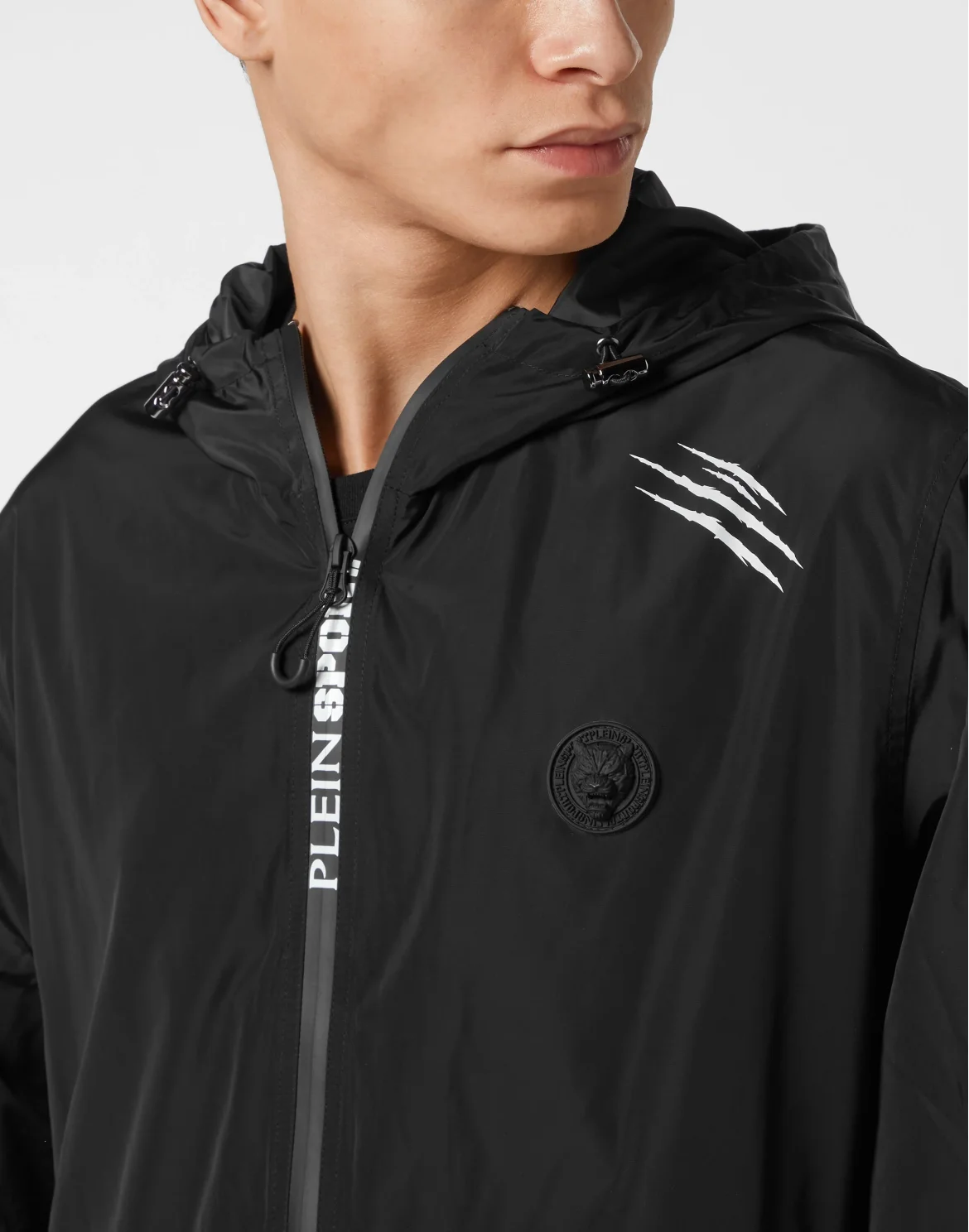 Nylon Windbreaker, цвет: Черный