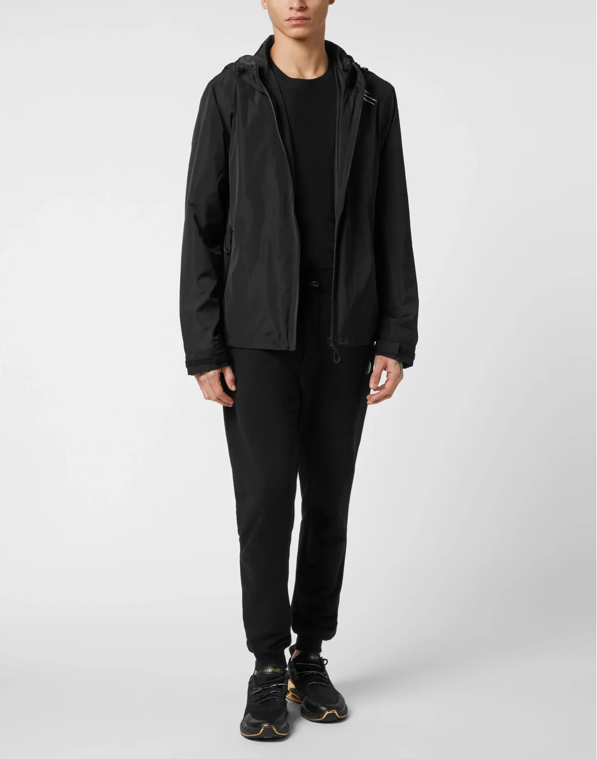Nylon Windbreaker, цвет: Черный
