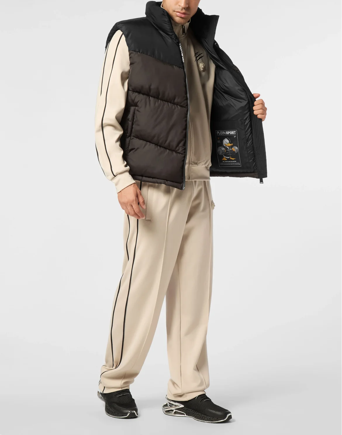 Puffer Jacket Vest, цвет: Черный