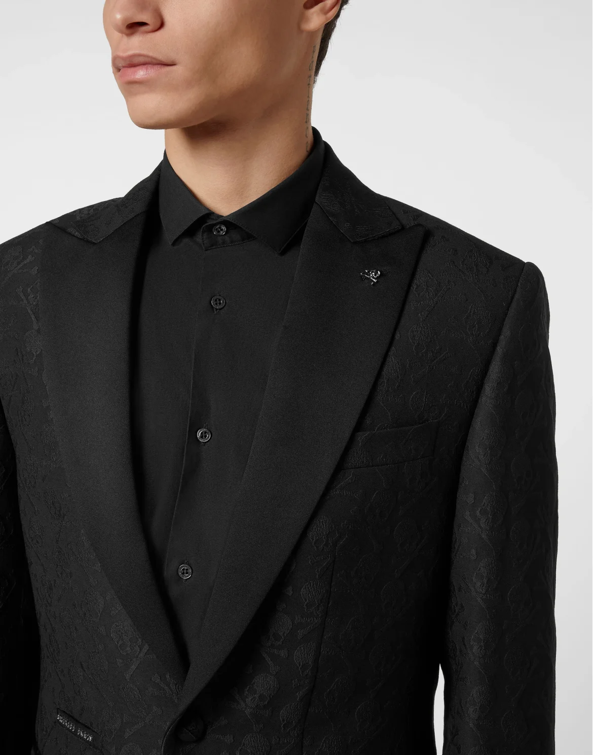 Jacquard Blazer Skull & Bones, цвет: Черный