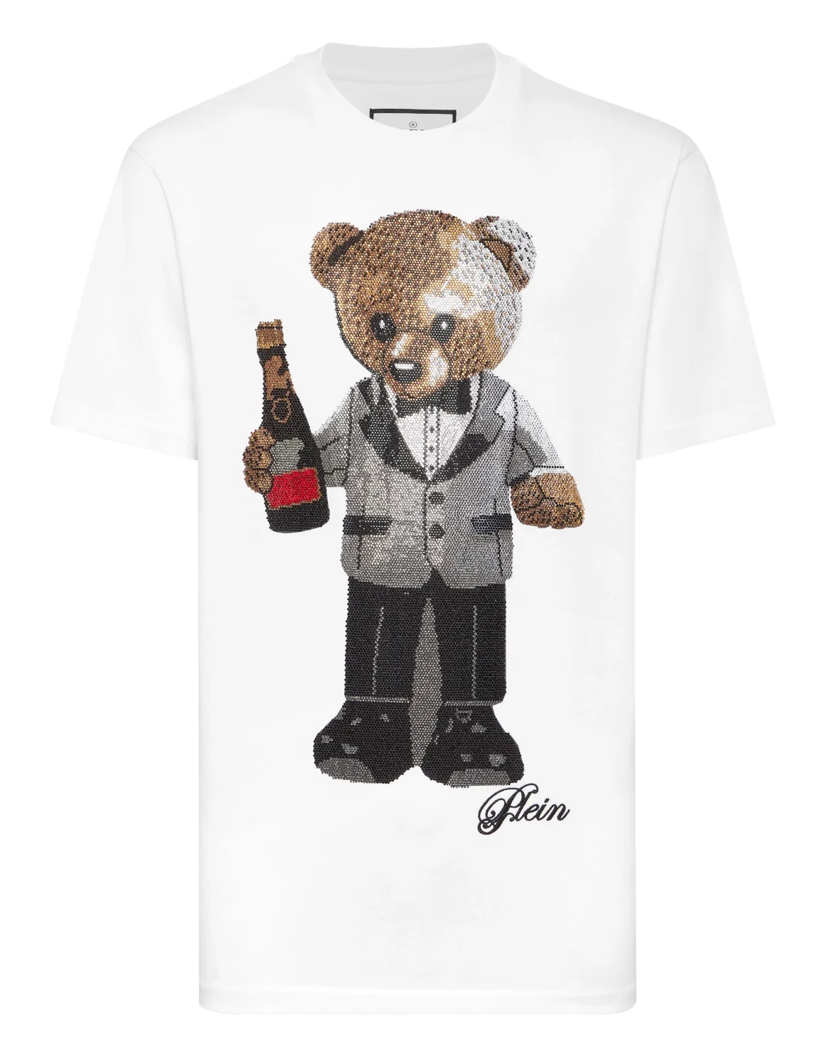 Round Neck T-Shirt Teddy Bear, цвет: Белый