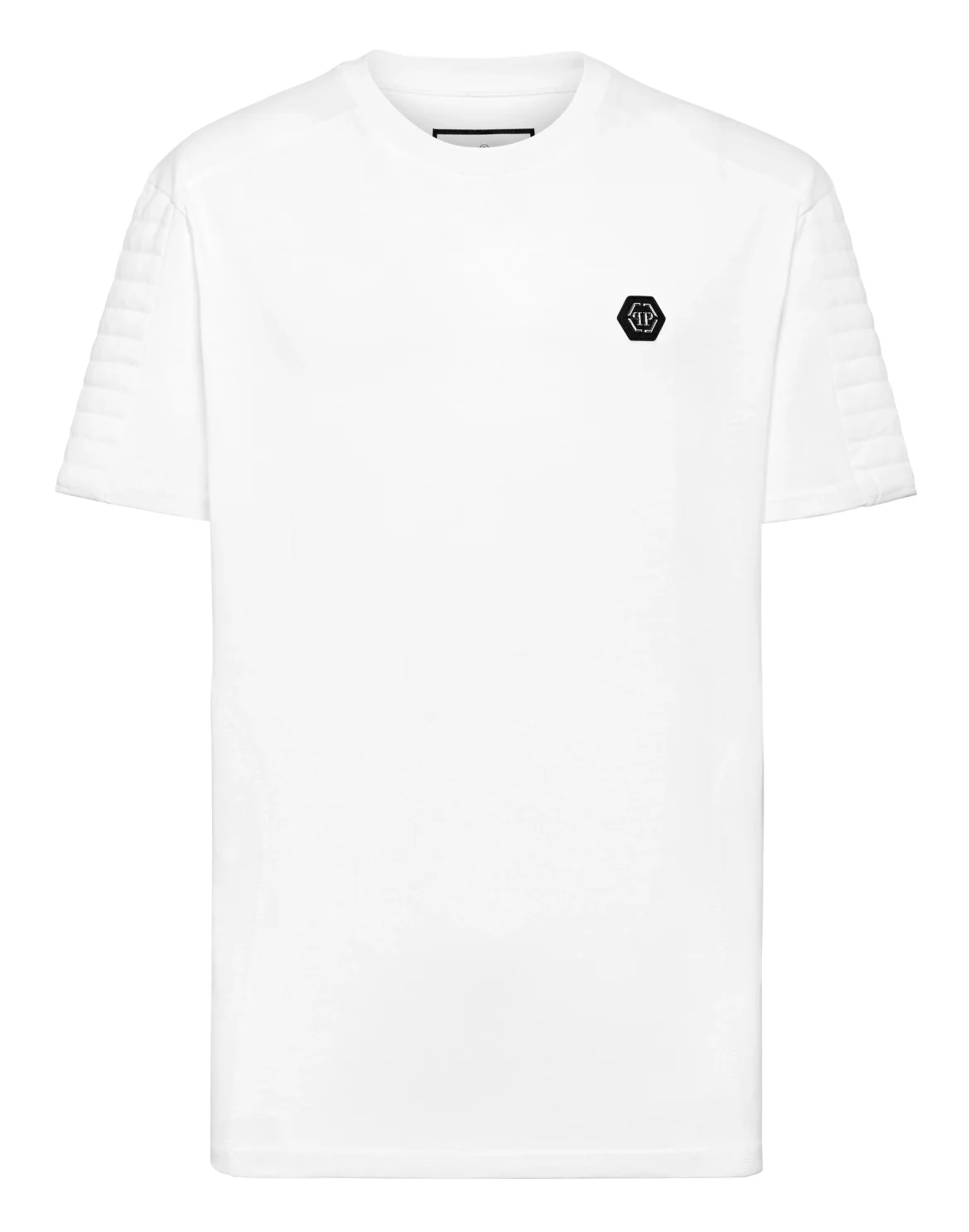 Round Neck T-Shirt Biker Cut, цвет: Белый