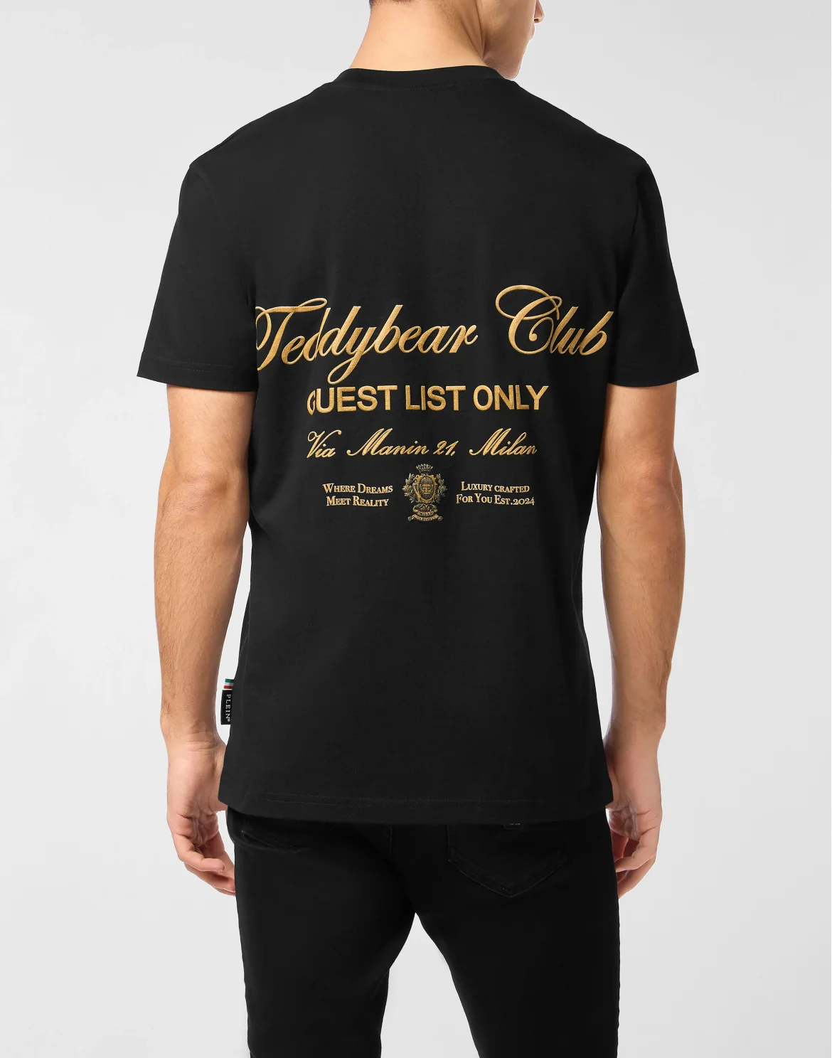 Round Neck T-Shirt Teddy Beach, цвет: Черный