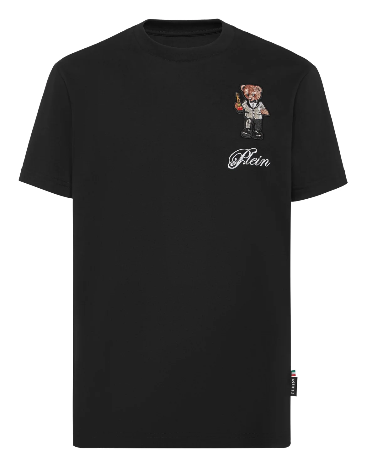 Heavy Cotton T-Shirt Teddy Bear, цвет: Черный