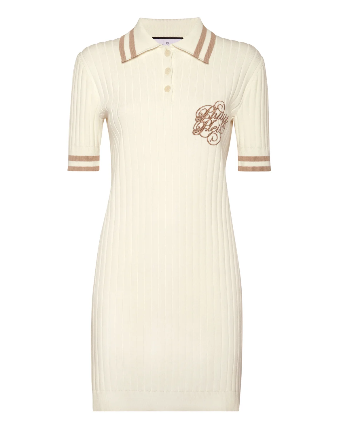 Knit Polo Dress, цвет: Белый