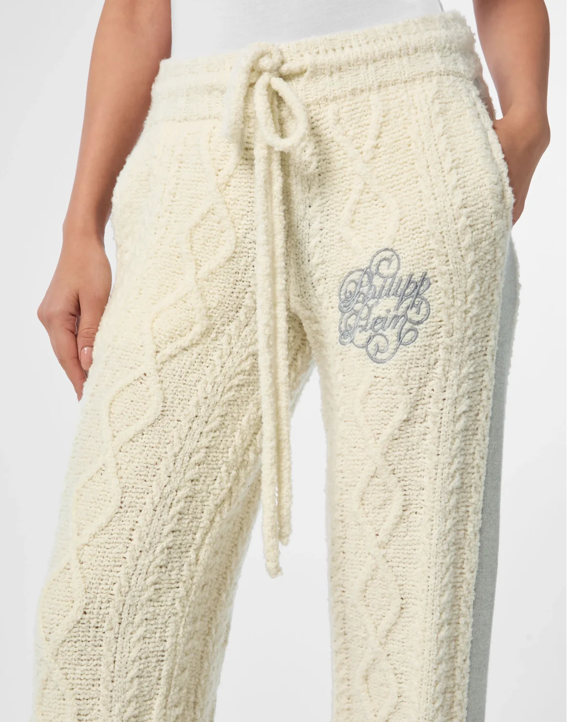 Knit Straight Joggers Signature, цвет: Бежевый