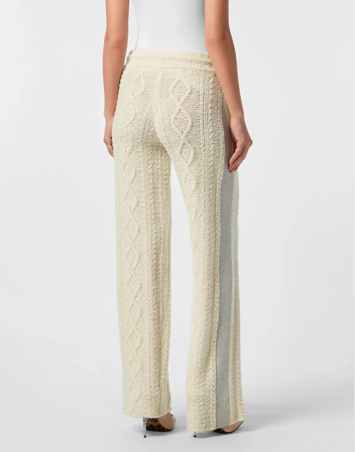 Knit Straight Joggers Signature, цвет: Бежевый