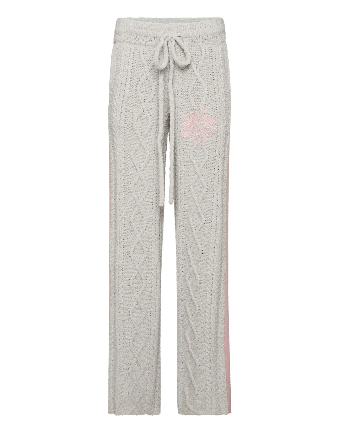 Knit Straight Joggers Signature, цвет: Серый