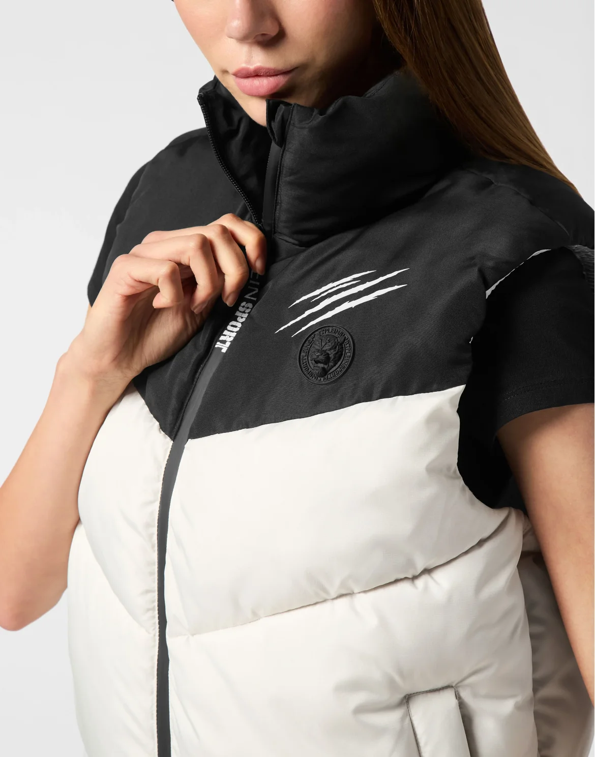 Puffer Jacket Vest, цвет: Бежевый