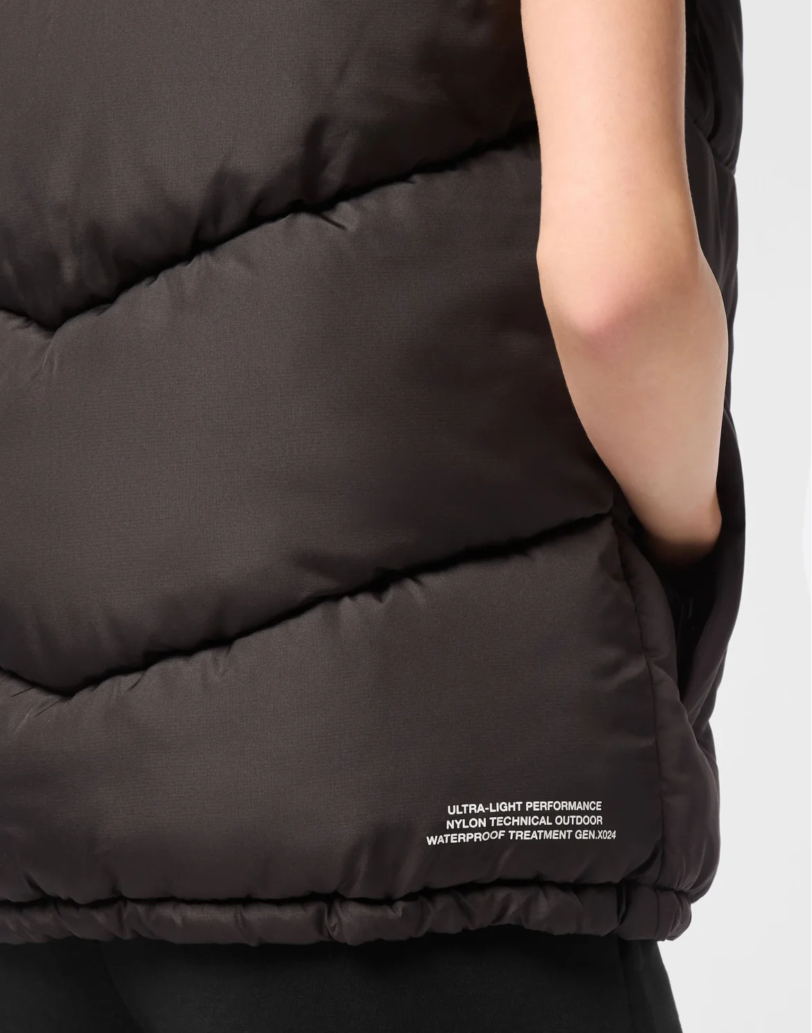Puffer Jacket Vest, цвет: Черный