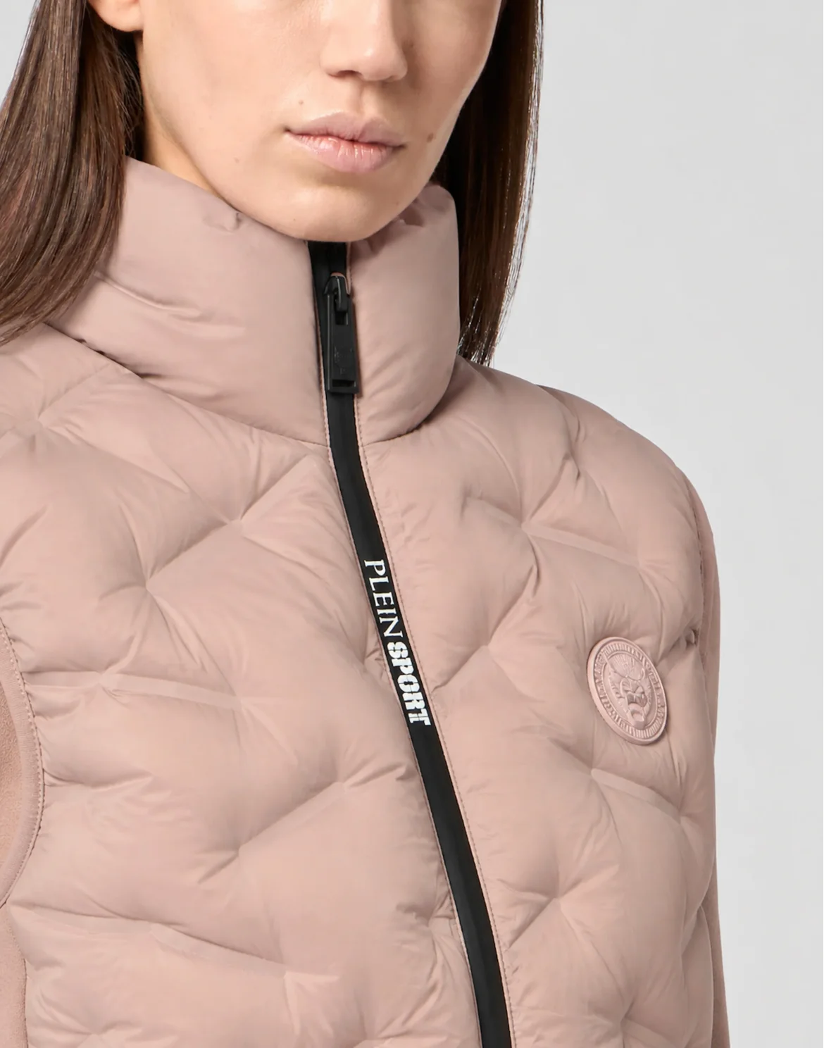 Light Padding Jacket Vest Scratch, цвет: Розовый