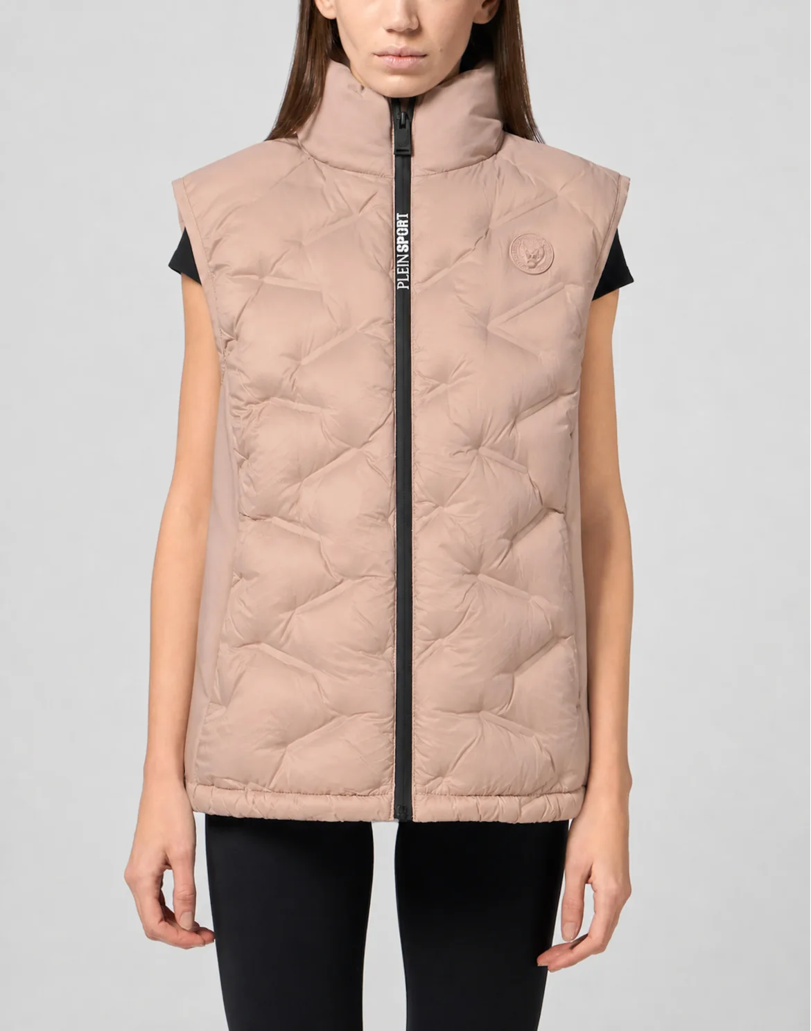 Light Padding Jacket Vest Scratch, цвет: Розовый