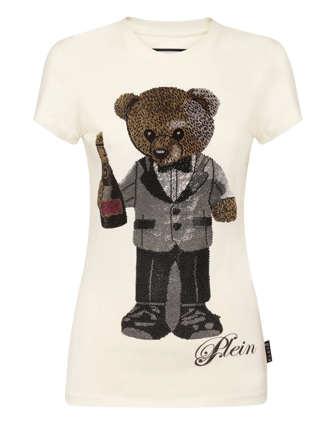 Cotton Sexy Pure Fit T-Shirt Teddy Waiter Crystal, цвет: Бежевый