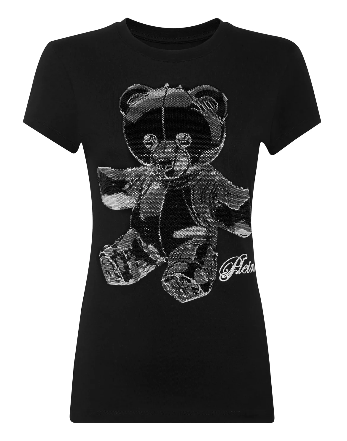 Cotton Sexy Pure Fit T-Shirt Teddy Crystal, цвет: Черный