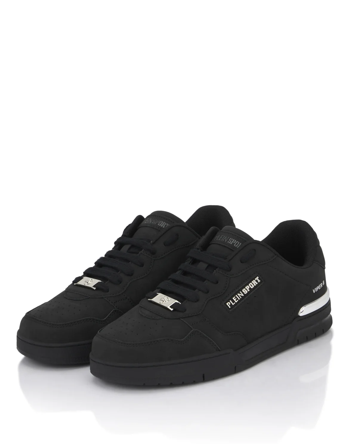 Nabuk Eco Leather Lo-Top Sneakers, цвет: Черный