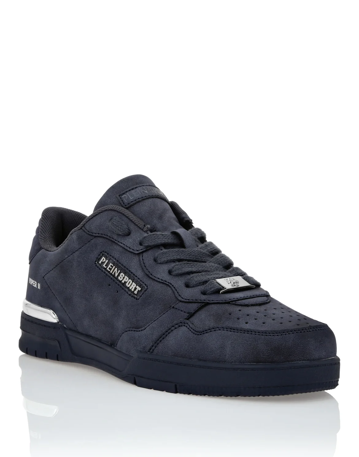 Nabuk Eco Leather Lo-Top Sneakers, цвет: Синий