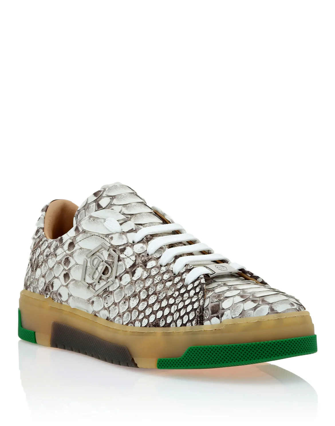 Real Python Low Top Sneakers, цвет: Бежевый