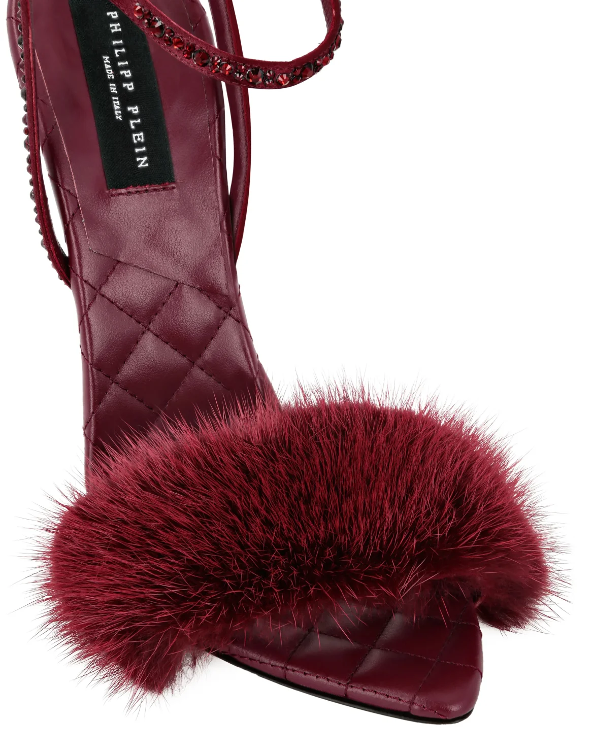 Fur and Strass High Heels 12, цвет: Красный