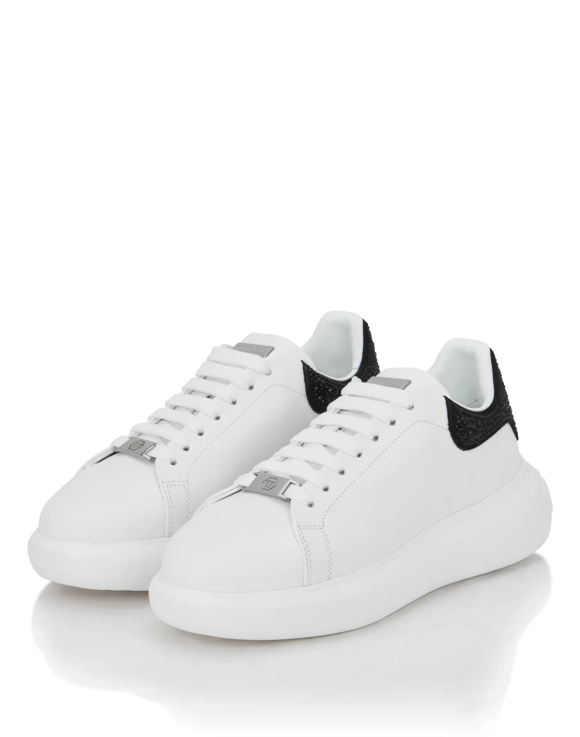 Low Top Sneakers Mix Strass, цвет: Черный