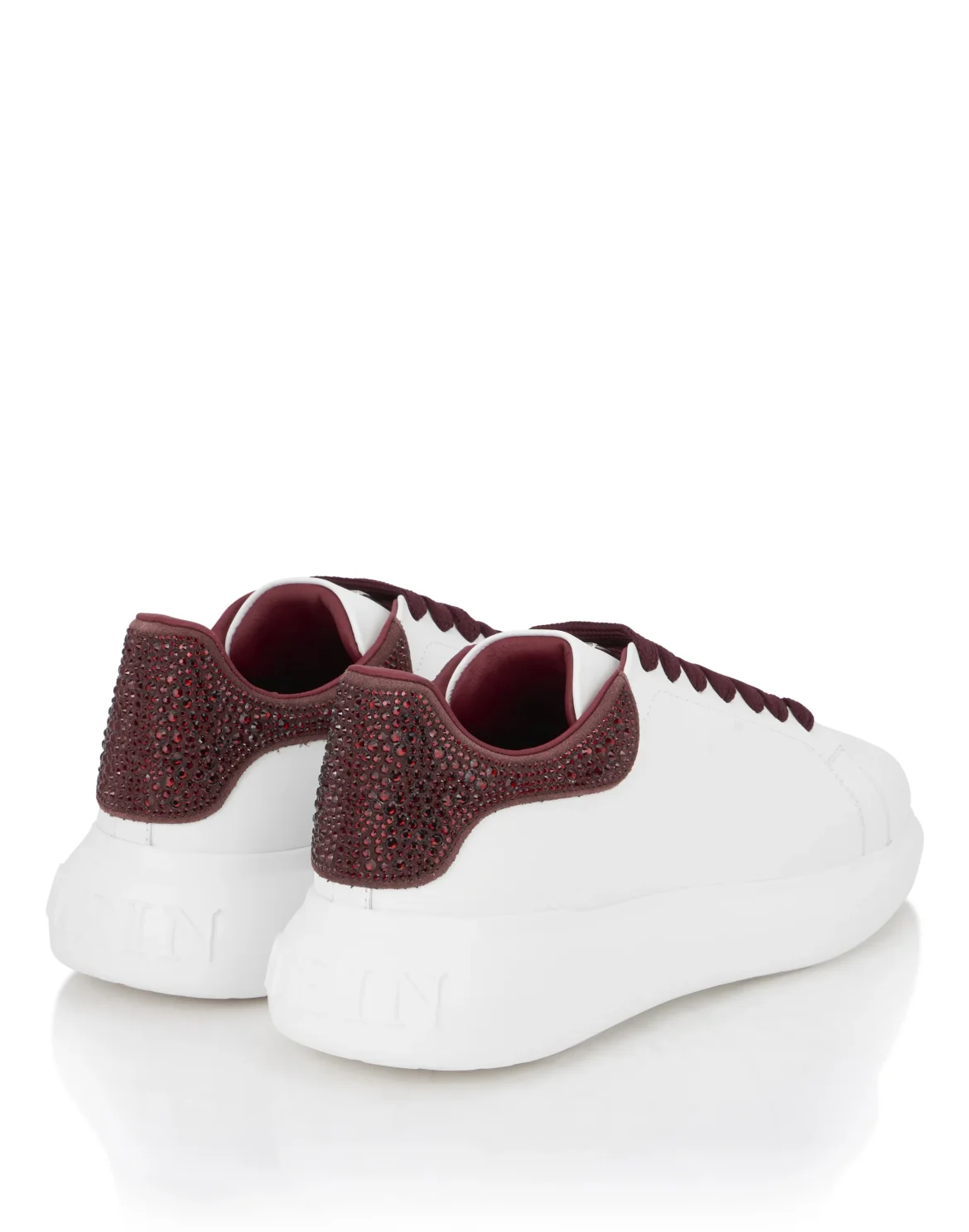 Low Top Sneakers Mix Strass, цвет: Красный