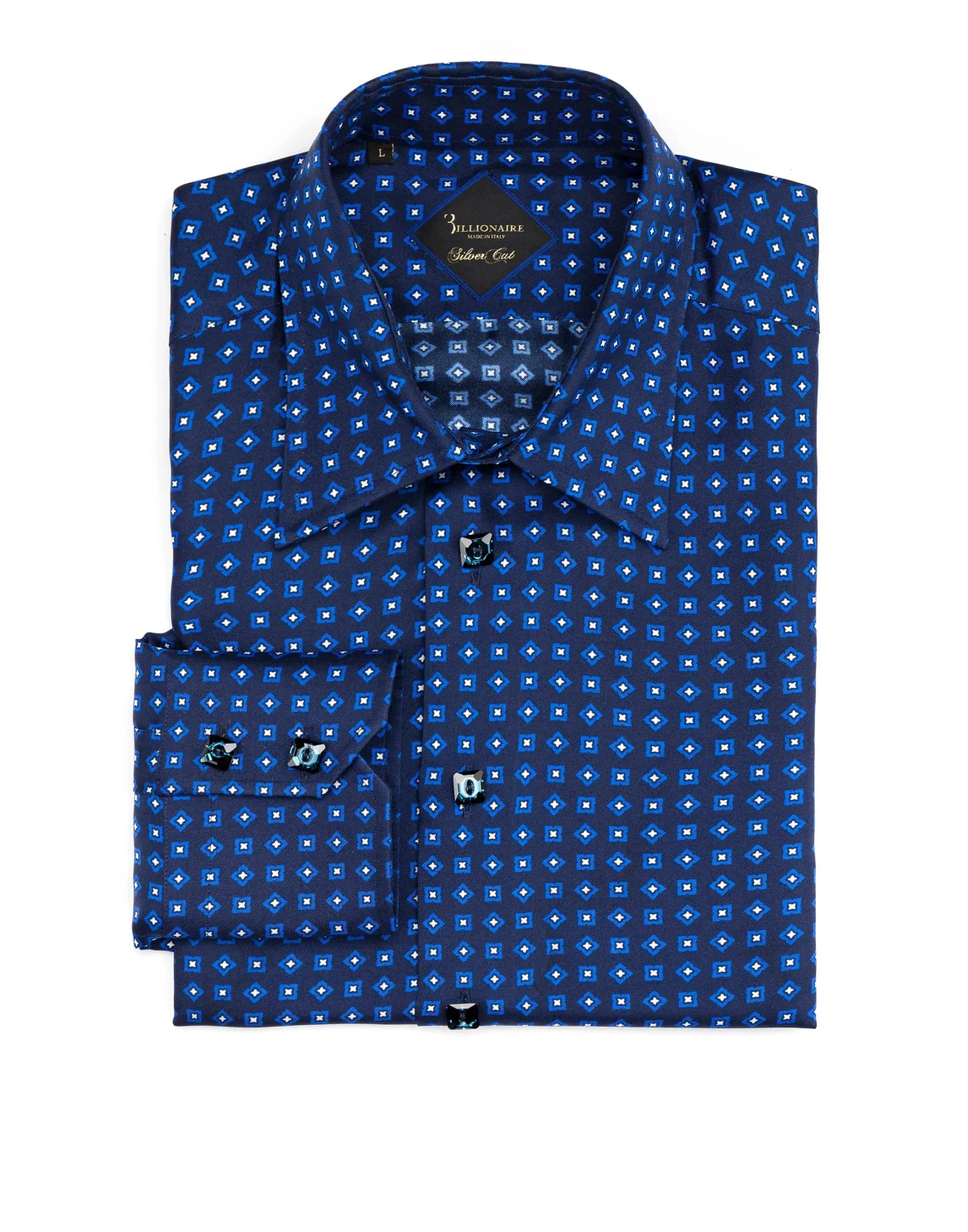 Shirt Silver Cut LS "Brock", цвет: Синий