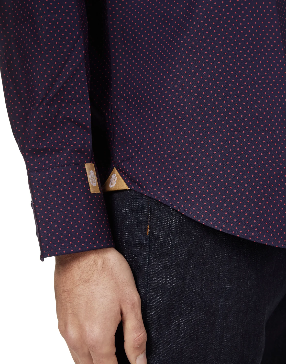 Shirt Gold Cut LS "Cassian", цвет: Синий
