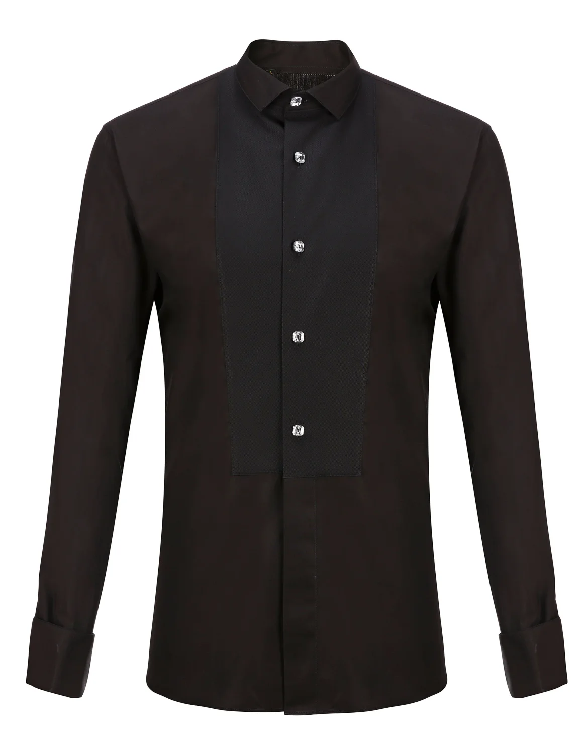 Shirt Silver Cut LS "Dorian", цвет: Черный
