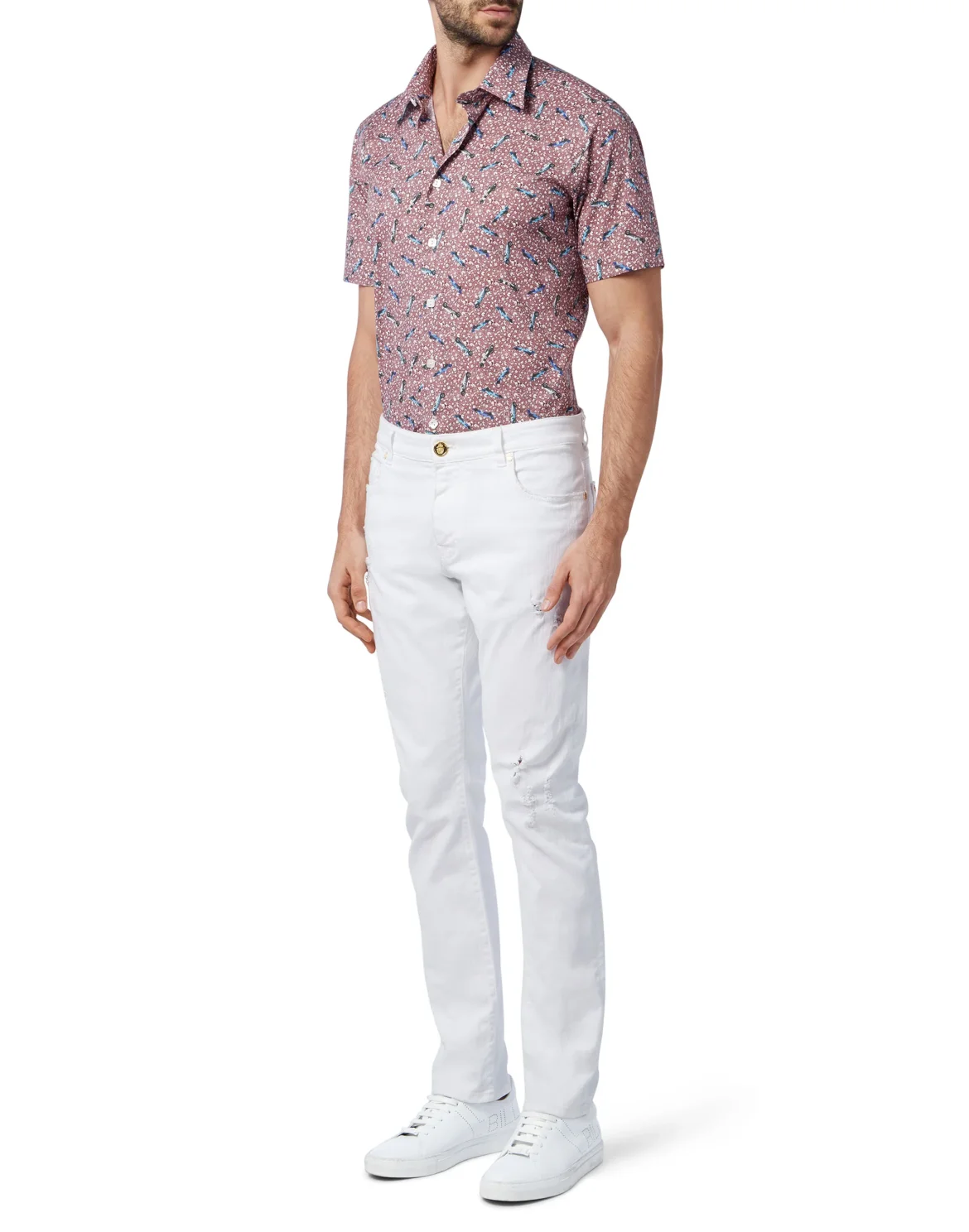 Shirt Silver Cut SS "Albert", цвет: Красный