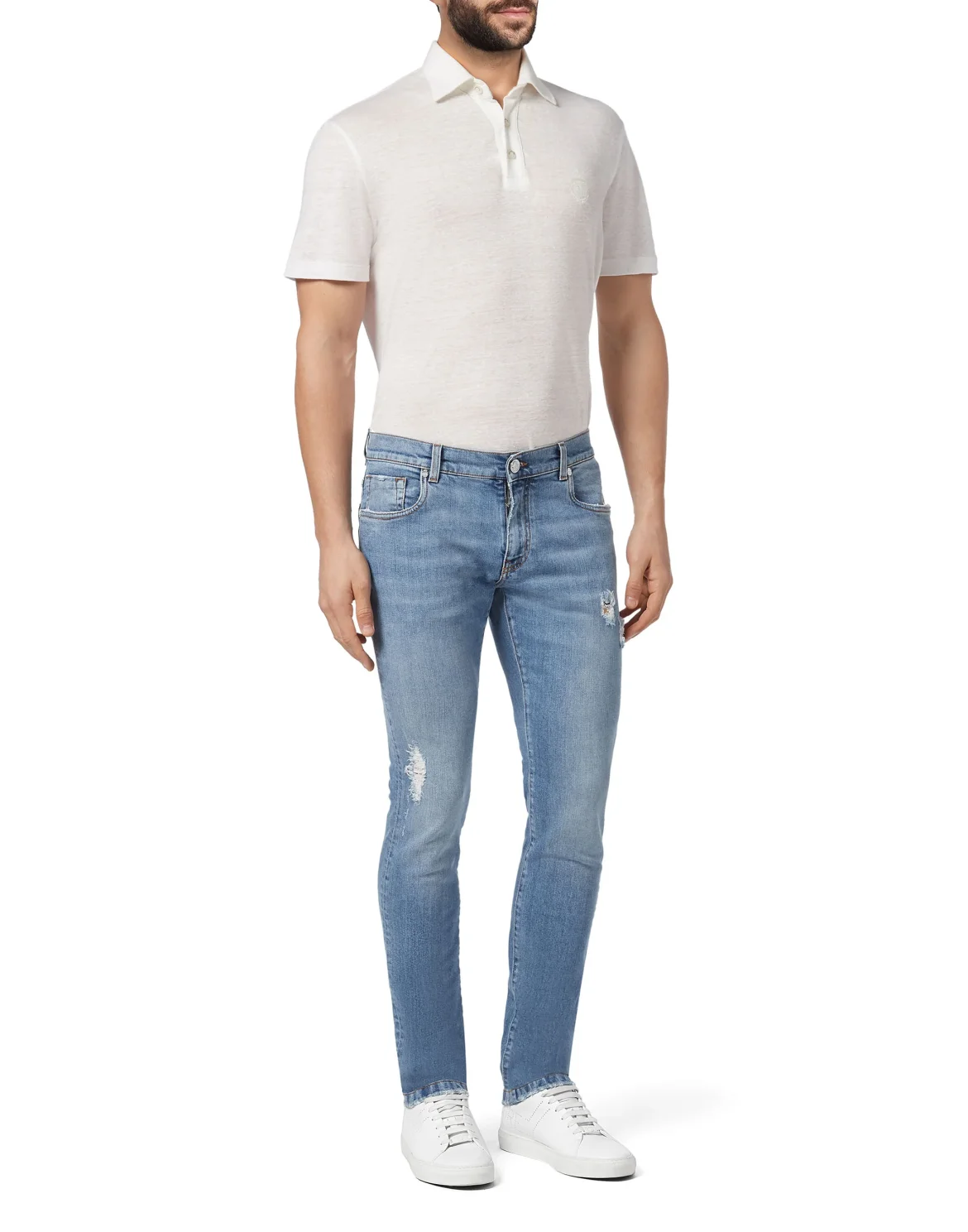 Super slim fit Palms, цвет: Голубой