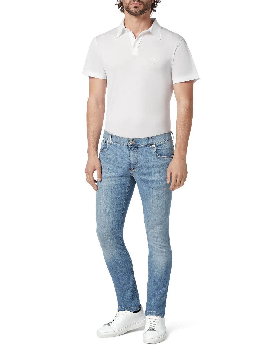 Super slim fit Crest, цвет: Голубой